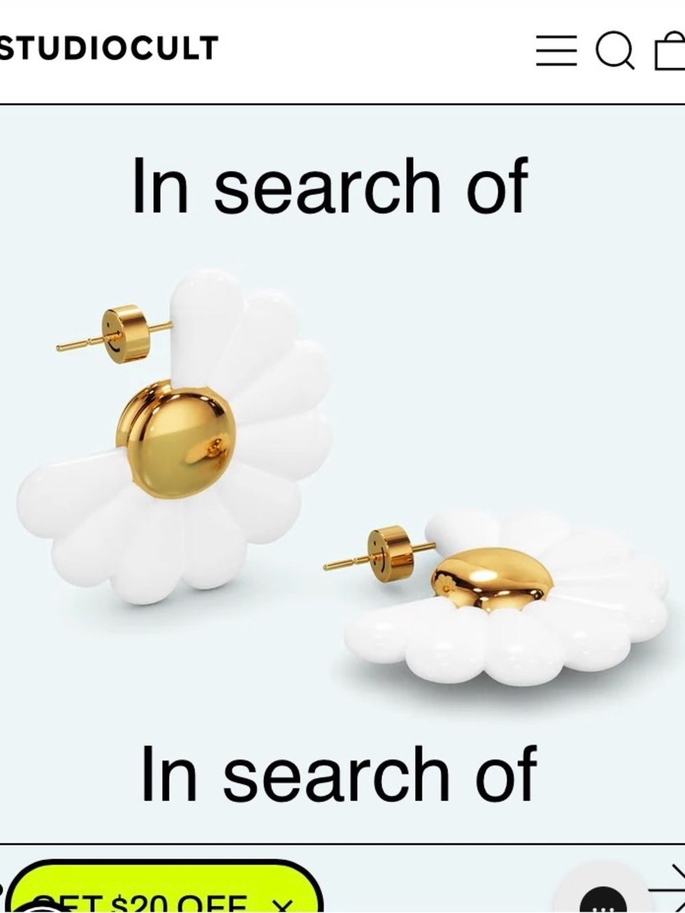 Looking for studio cult daisy earrings!!